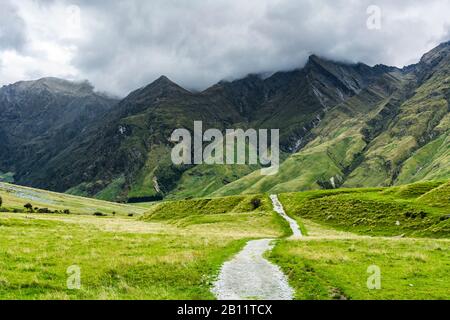 Sentiero escursionistico Rob Roy, Wanaka, Nuova Zelanda Foto Stock