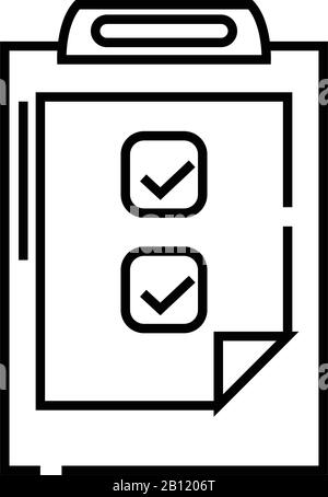 Icona della linea di obiettivi puliti, simbolo concettuale, illustrazione del vettore di contorno, simbolo lineare. Illustrazione Vettoriale
