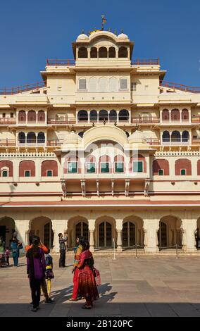 Chandra Mahal Nel Palazzo Di Città, Jaipur, Rajasthan, India Foto Stock