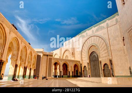 Hasan II Moschea, Casablanca, Marocco Foto Stock