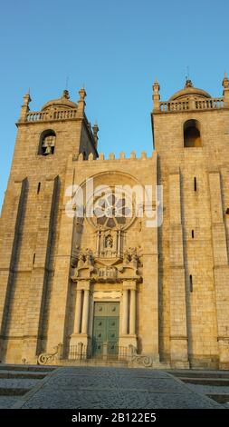 Cattedrale di Porto, Porto, Portogallo Foto Stock