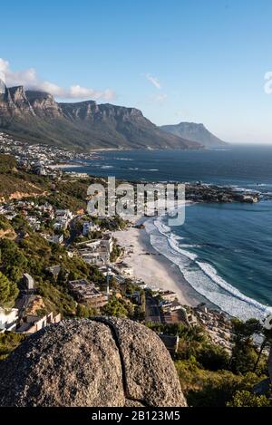 Serata D'Umore, Clifton Beach, Bantry Bay, Città Del Capo, Capo Occidentale, Sud Africa, Africa Foto Stock