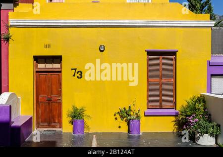 Case Colorate A Bo-Kaap, Città Del Capo, Sud Africa, Africa Foto Stock