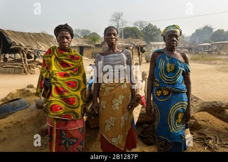 Ritratti di popolo ivoriano, Cote D'Ivore (Costa d Avorio) Foto Stock