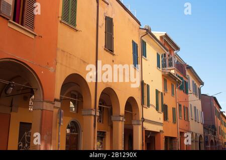 Case Italiane A Bologna, Italia Foto Stock