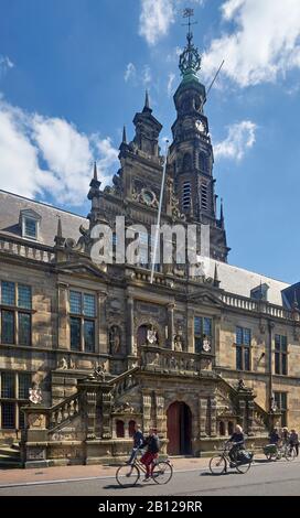 Stadhuis (Municipio) in Leiden, Olanda meridionale, Paesi Bassi Foto Stock