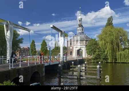 Zijlpoort in Leiden, Olanda meridionale, Paesi Bassi Foto Stock