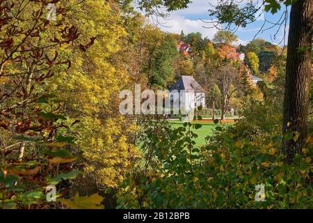Goethe garden house nel parco all'ILM, Weimar, Turingia, Germania Foto Stock