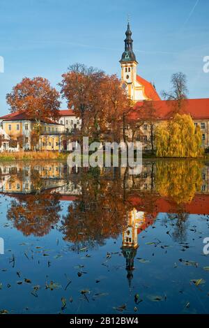 Chiesa Collegiata di Santa Maria in monastero Neuzelle, Brandeburgo, Germania Foto Stock