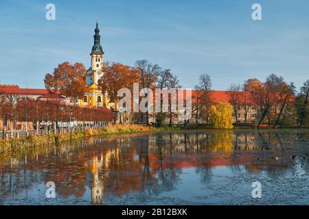 Chiesa Collegiata di Santa Maria in monastero Neuzelle, Brandeburgo, Germania Foto Stock