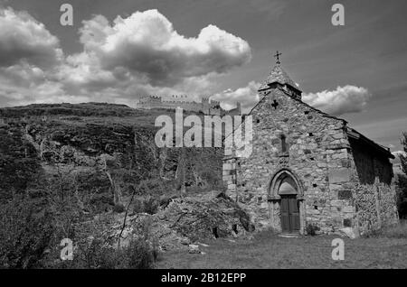 Chateau De Trourbillon, Sion, Svizzera Foto Stock