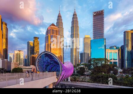 Il Saloma Bypass (Link) A Kuala Lumpur, Malesia. Foto Stock