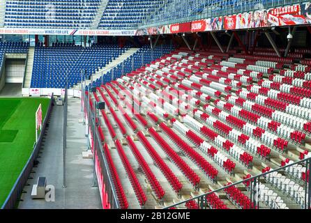 Presso i Tribunes dell'arena FC Red Bulls, Salisburgo Foto Stock
