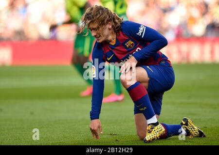 Barcellona, Spagna. 22nd Feb 2020. Antione Griezmann del FC Barcelona durante la partita della Liga tra il FC Barcelona e SD Eibar al Camp Nou del 22 febbraio 2020 a Barcellona, Spagna. (Foto Di Dax/Espa-Images) Credito: Agenzia Fotografica Europea Per Lo Sport/Alamy Live News Foto Stock