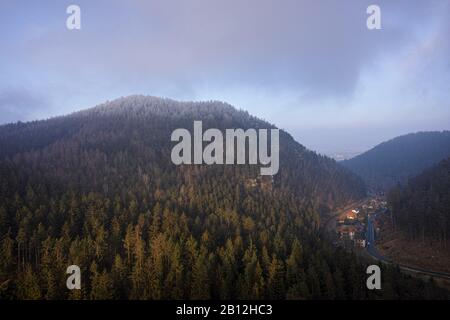 Montagne Zittau nell'alta Lusazia Foto Stock