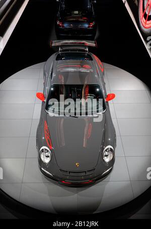 Prima mondiale,PORSCHE 911 GT3 RS sport car,IAA International Motor Show 2009,Francoforte,Hesse,Germania Foto Stock