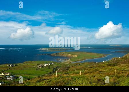 Vista panoramica dell'Irlanda - la penisola di Dingle Foto Stock