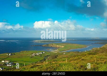 Vista panoramica dell'Irlanda - la penisola di Dingle Foto Stock