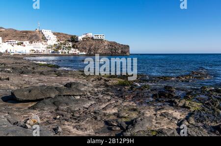 Costa In Città Las Playitas, Fuerteventura, Isole Canarie Foto Stock