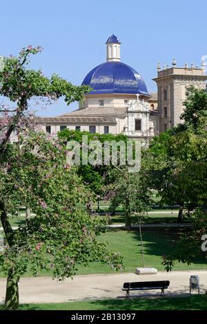 Museo De Bellas Artes, Museo Di Belle Arti, Jardines Del Turia, Parco Cittadino, Valencia, Spagna Foto Stock