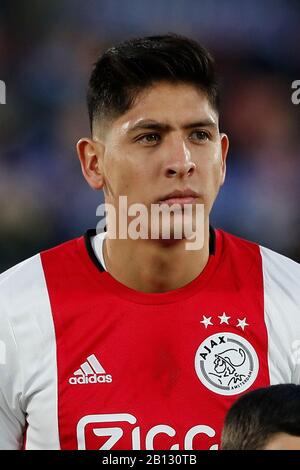 Getafe, Spagna. 20th Feb, 2020. Edson Alvarez (Ajax) Calcio : UEFA Europa League round di 32 1st tappa tra Getafe CF 2-0 AFC Ajax al Coliseum Alfonso Perez a Getafe, Spagna . Credito: Mutsu Kawamori/Aflo/Alamy Live News Foto Stock