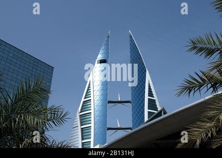 World Trade Center Complex, Manama, Regno Del Bahrain, Golfo Persico Foto Stock