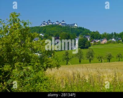 Jagdschloss Augustusburg, Landkreis Mittelsachsen, Sassonia, Germania Foto Stock