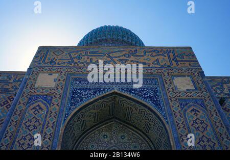 Mausoleo di Khoja Ahmed Yasawi nel Turkestan, Kazakistan Foto Stock