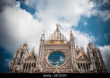 Duomo Di Siena, Italia. Cattedrale Metropolitana di Santa Maria Assunta Foto Stock