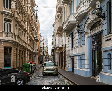 Stradine Strette Di San Juan Foto Stock