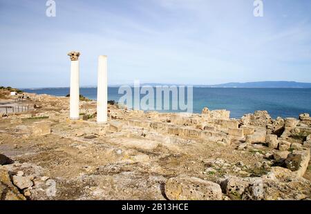 Sito archeologico di Tharros, Sardegna. Italia Foto Stock
