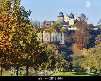 Sleeping Beauty Castle Sababurg, Hofgeismar, Hesse, Germania Foto Stock