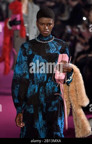 Milano Italia. 23rd Feb 2020. Milano Fashion Week Woman Autunno Inverno. 2020 2021 Milano Moda Donna Autunno Inverno 2020.2021 Elisabetta Franchi Front Row Nella Foto Elisabetta Gregoraci Credit Agenz...