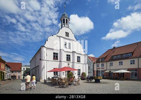 Vecchio Municipio A Wolgast, Mecklenburg-Vorpommern, Germania Foto Stock
