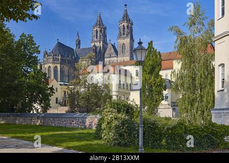 Cattedrale Di Magdeburgo, Magdeburgo, Sassonia-Anhalt, Germania Foto Stock