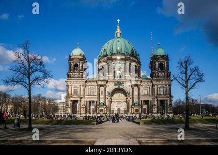 Cattedrale Di Berlino, Lustgarten, Mitte, Berlino Foto Stock