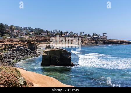 Dream Beach, La Jolla, San Diego, California, Stati Uniti Foto Stock