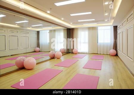 Nessuna sala di allenamento yoga Foto Stock