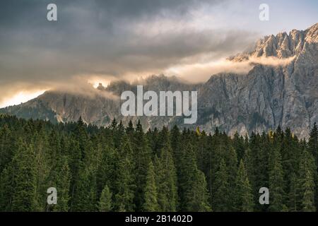 Montagna Latemar,Dolomiti,Alto Adige,Italia Foto Stock