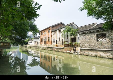 Changzhou Qingguo Lane, Jiangsu, Cina, è stato costruito nella Dinastia Ming, una famosa destinazione turistica. Foto Stock