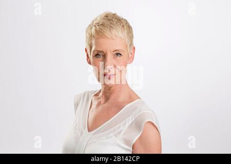 Ritratto di una donna fiduciosa, Best Ager Foto Stock