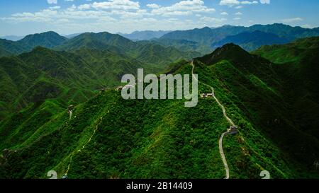 Grande Muraglia Cinese a Pechino, Cina Foto Stock