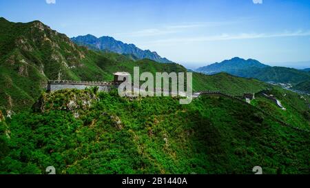 Grande Muraglia Cinese a Pechino, Cina Foto Stock