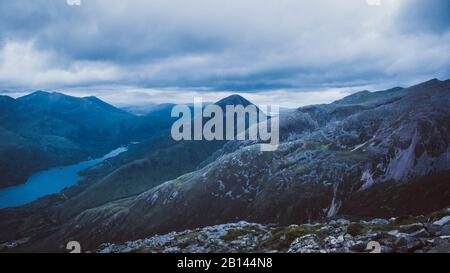 Glencoe (Gleann Comhann), Glen Coe, Loch Leven, altopiani, Scozia Foto Stock