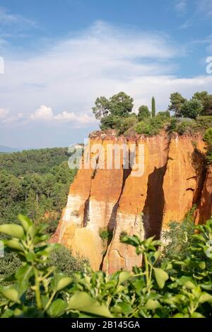 Luberon, Roussillon, Sud Della Francia Foto Stock
