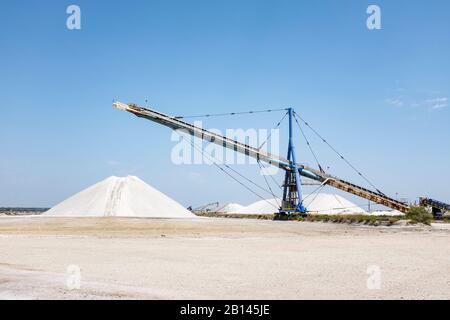 Aigues-Mortes saline paludi, Camargue, Francia meridionale Foto Stock