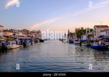 Le Grau-Du-Roi, Dipartimento Del Gard, Regione Occitania, Camargue, Francia Meridionale Foto Stock