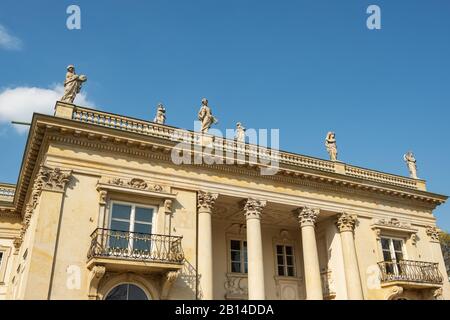 Palazzo reale nel Parco Lazienki di Varsavia Foto Stock