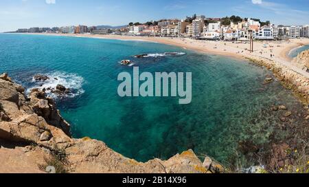 Blanes è una città turistica e famosa sulla Costa Brava, provincia di Girona, Spagna Foto Stock