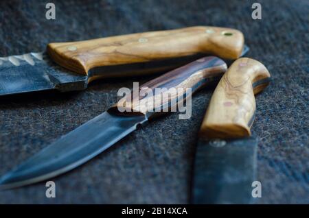 Coltello Bushcraft 2 Foto Stock